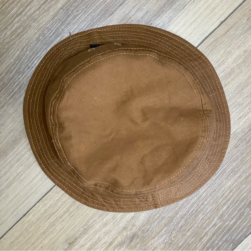 New American Eagle Outfitters Bucket Hat L brown Tan canvas L/XL unisex - Picture 3 of 8